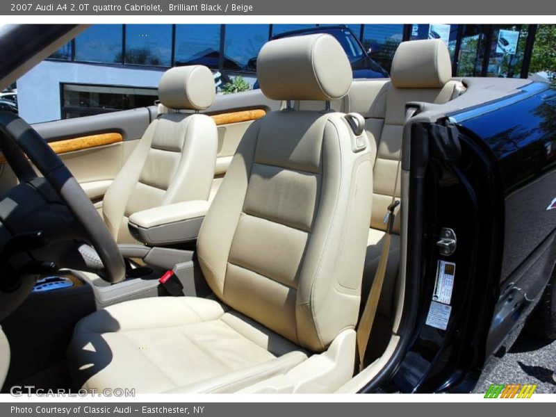 Brilliant Black / Beige 2007 Audi A4 2.0T quattro Cabriolet