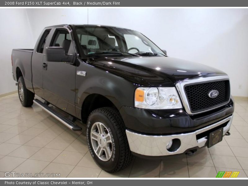 Black / Medium/Dark Flint 2008 Ford F150 XLT SuperCab 4x4
