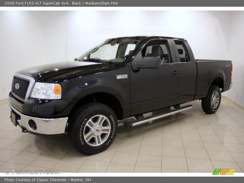 Black / Medium/Dark Flint 2008 Ford F150 XLT SuperCab 4x4