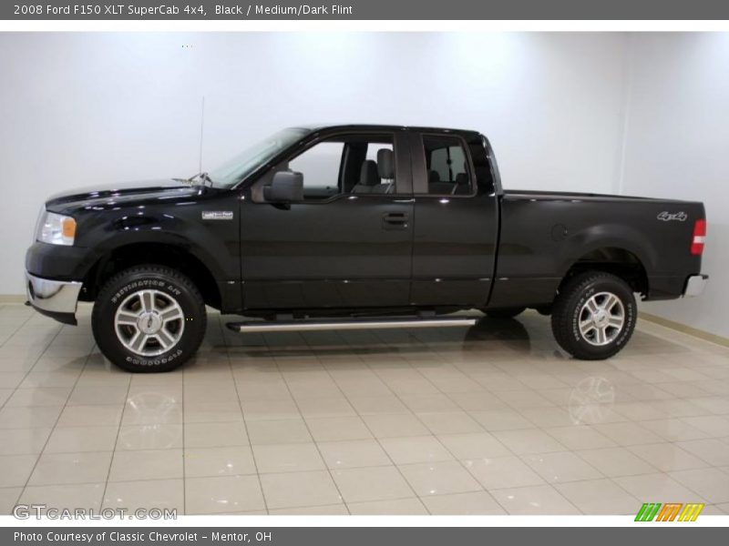 Black / Medium/Dark Flint 2008 Ford F150 XLT SuperCab 4x4