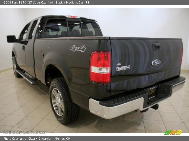 Black / Medium/Dark Flint 2008 Ford F150 XLT SuperCab 4x4