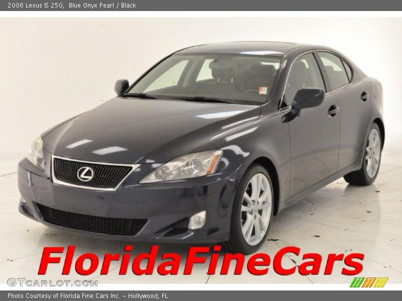 Blue Onyx Pearl / Black 2006 Lexus IS 250