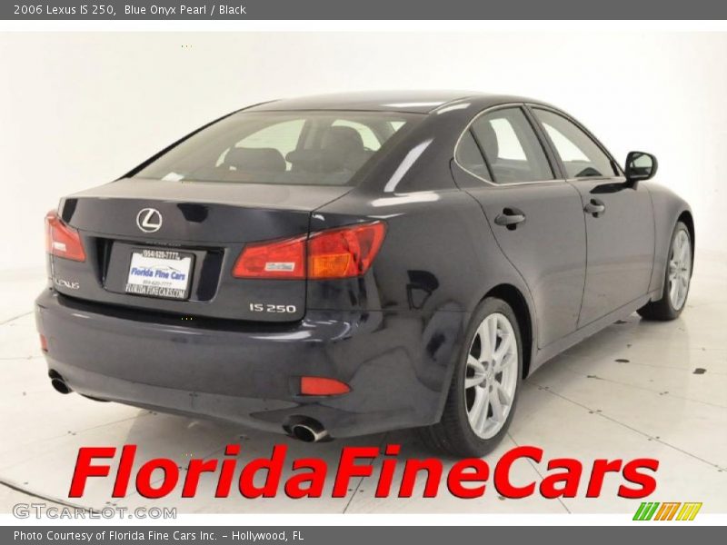 Blue Onyx Pearl / Black 2006 Lexus IS 250
