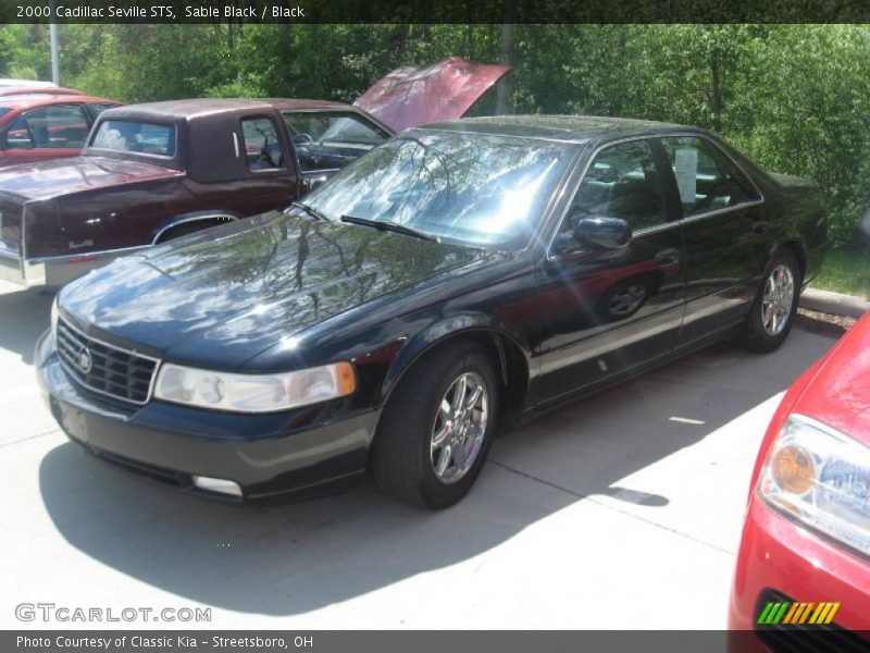Sable Black / Black 2000 Cadillac Seville STS