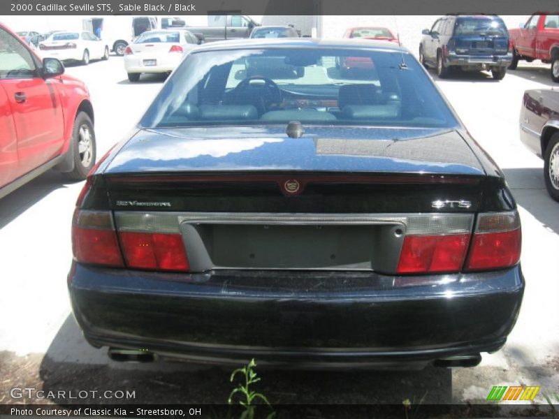 Sable Black / Black 2000 Cadillac Seville STS