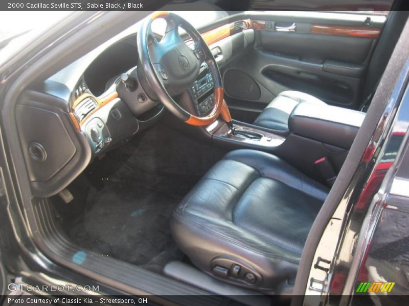 Sable Black / Black 2000 Cadillac Seville STS