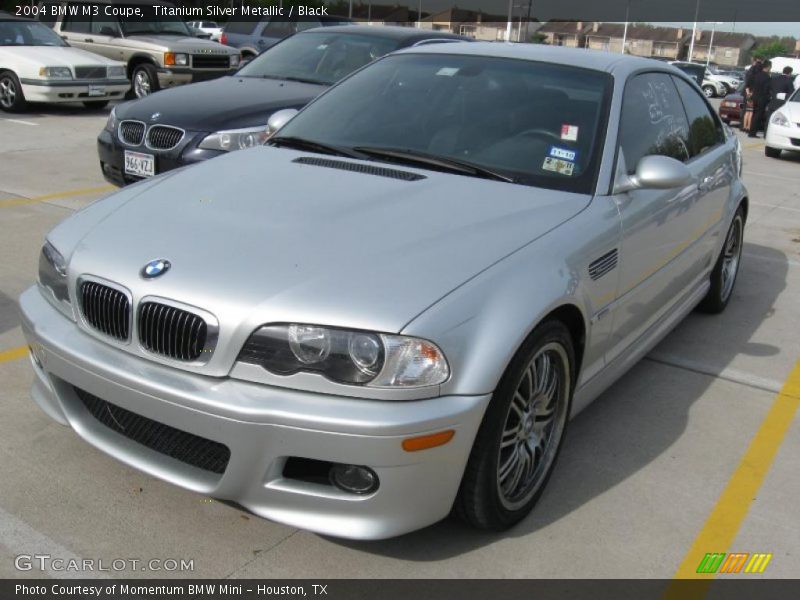 Titanium Silver Metallic / Black 2004 BMW M3 Coupe