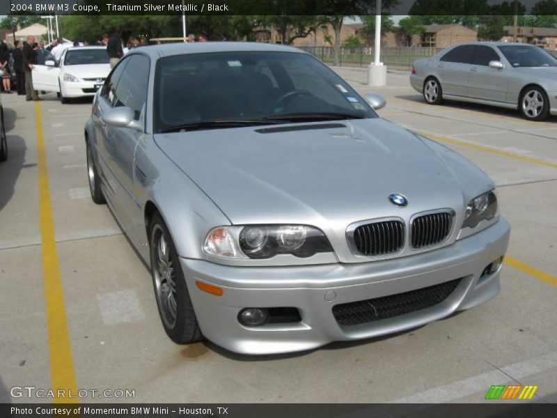 Titanium Silver Metallic / Black 2004 BMW M3 Coupe