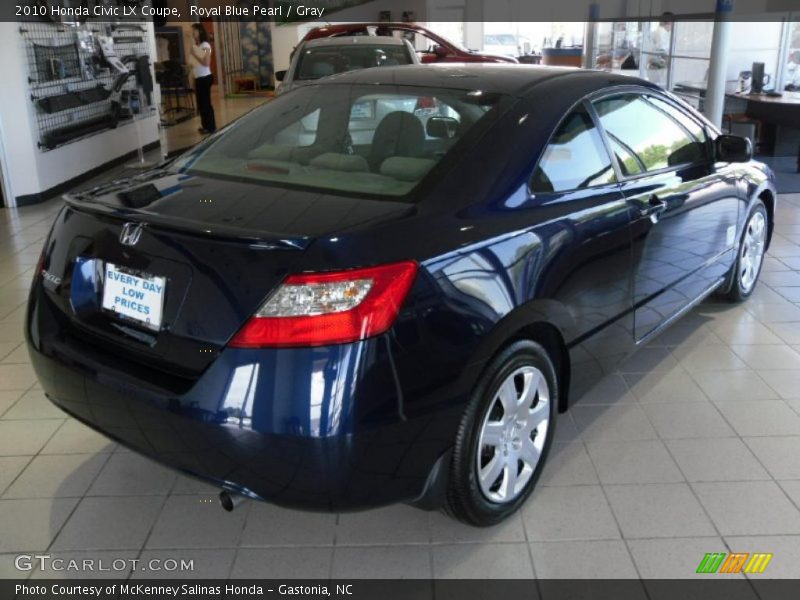 Royal Blue Pearl / Gray 2010 Honda Civic LX Coupe