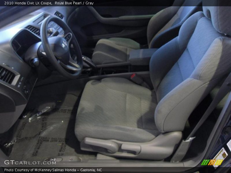 Royal Blue Pearl / Gray 2010 Honda Civic LX Coupe