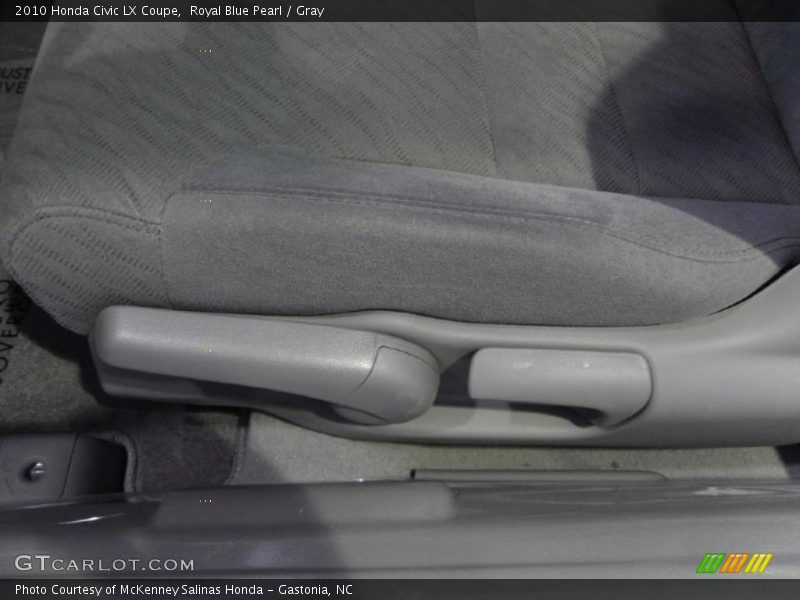 Royal Blue Pearl / Gray 2010 Honda Civic LX Coupe