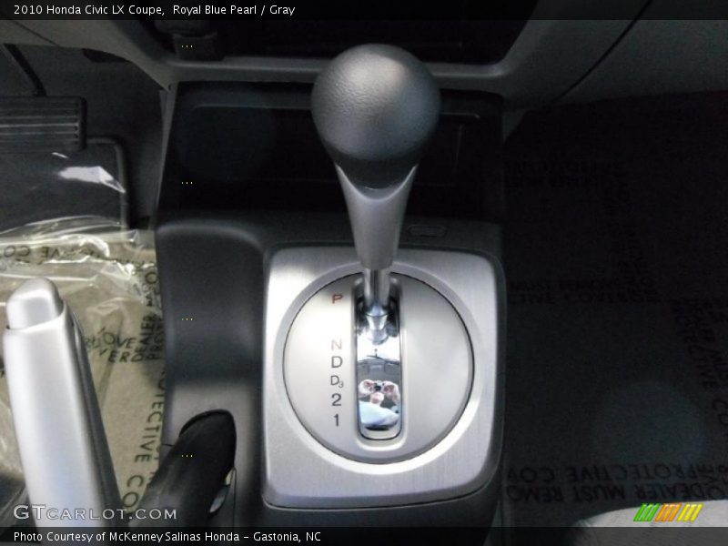Royal Blue Pearl / Gray 2010 Honda Civic LX Coupe