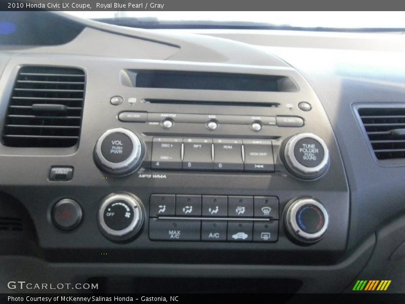 Royal Blue Pearl / Gray 2010 Honda Civic LX Coupe