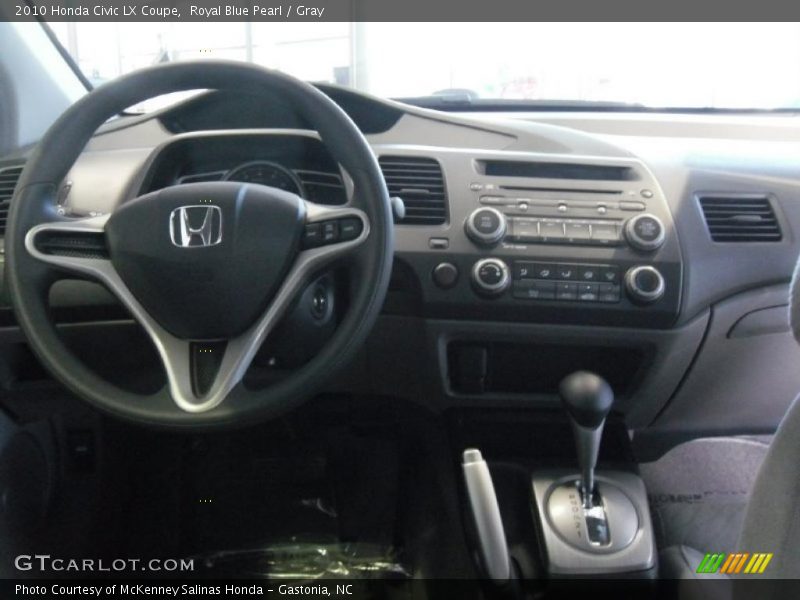 Royal Blue Pearl / Gray 2010 Honda Civic LX Coupe