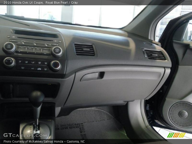 Royal Blue Pearl / Gray 2010 Honda Civic LX Coupe