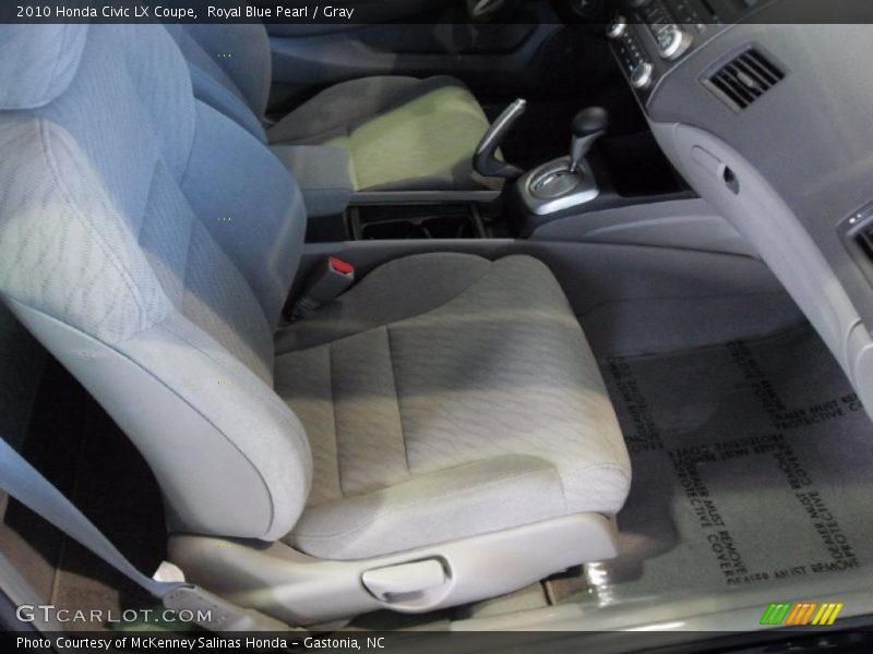 Royal Blue Pearl / Gray 2010 Honda Civic LX Coupe