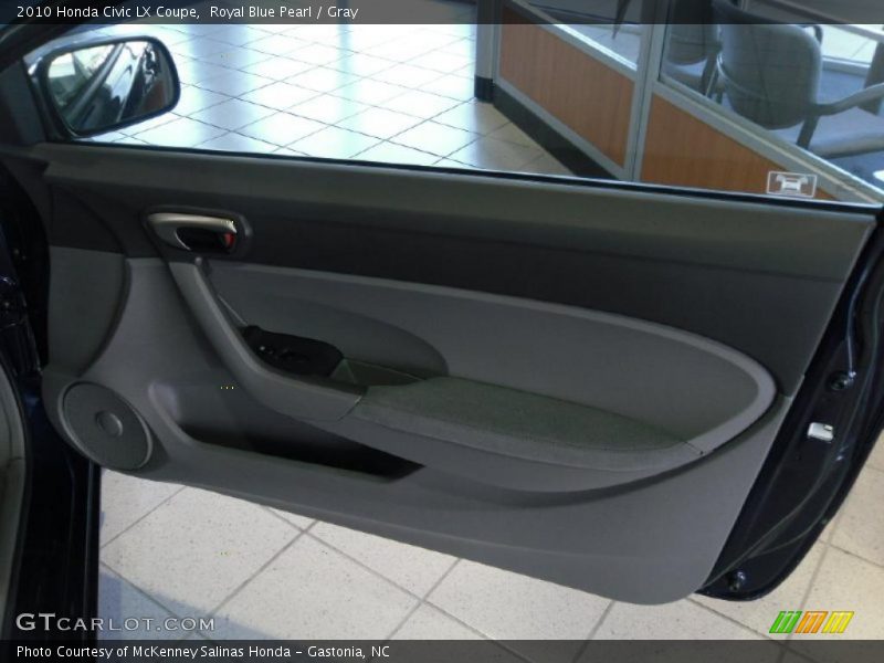 Royal Blue Pearl / Gray 2010 Honda Civic LX Coupe