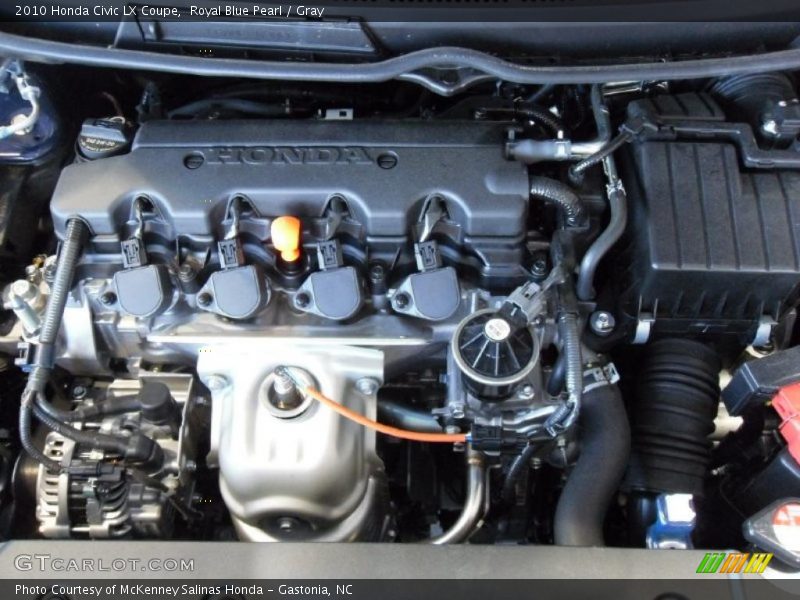 Royal Blue Pearl / Gray 2010 Honda Civic LX Coupe