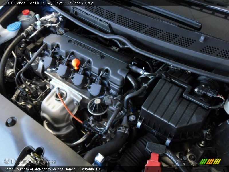 Royal Blue Pearl / Gray 2010 Honda Civic LX Coupe