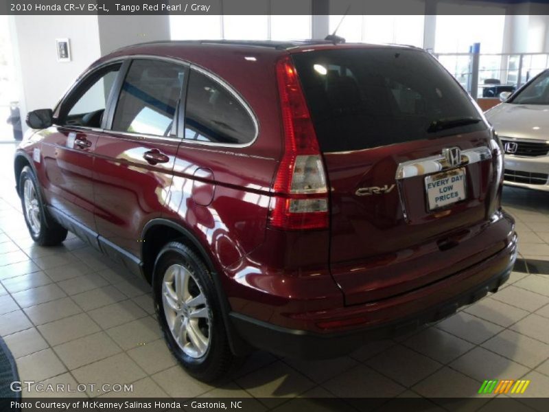 Tango Red Pearl / Gray 2010 Honda CR-V EX-L