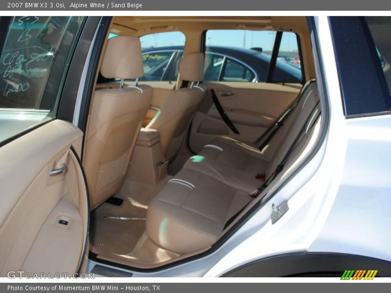 Alpine White / Sand Beige 2007 BMW X3 3.0si