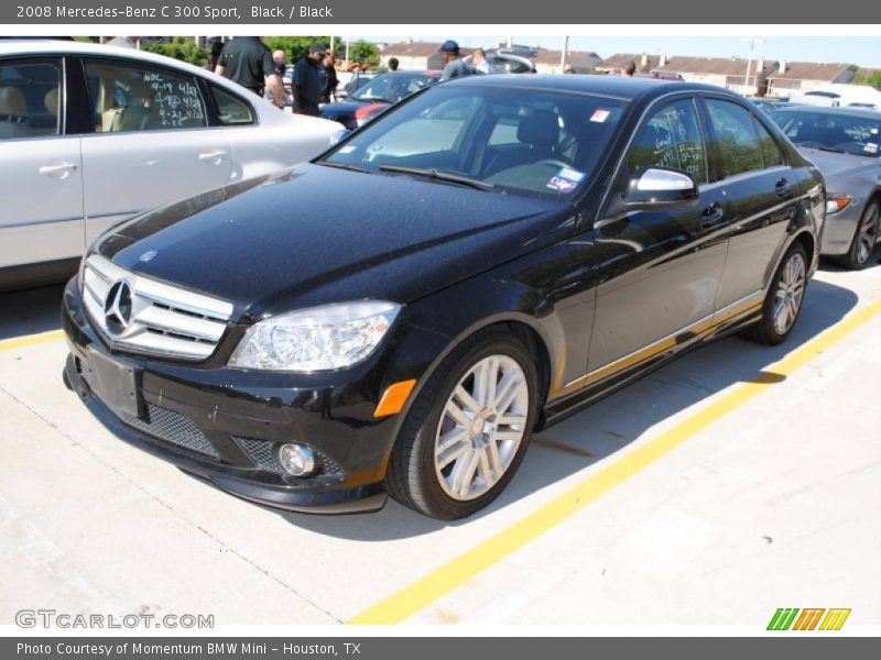 Black / Black 2008 Mercedes-Benz C 300 Sport