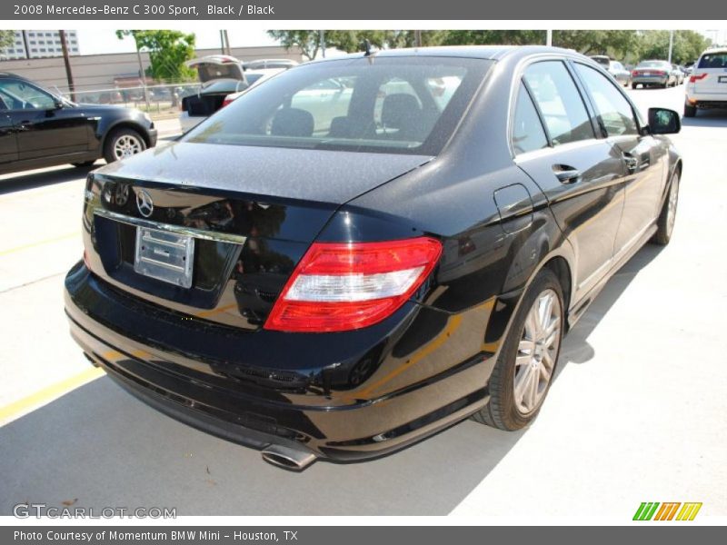 Black / Black 2008 Mercedes-Benz C 300 Sport