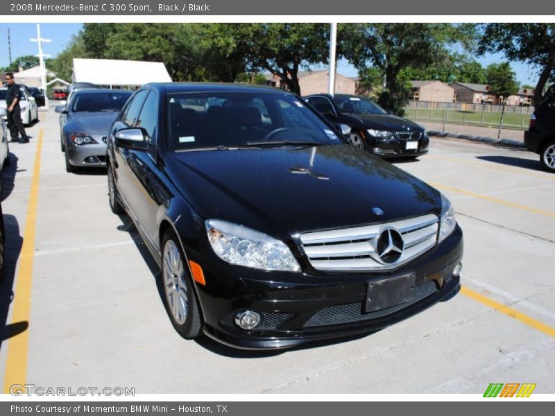 Black / Black 2008 Mercedes-Benz C 300 Sport