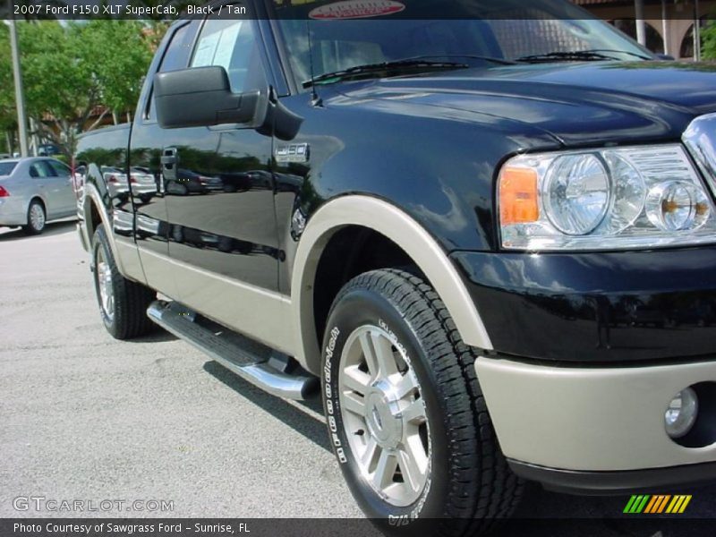 Black / Tan 2007 Ford F150 XLT SuperCab