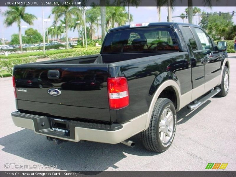 Black / Tan 2007 Ford F150 XLT SuperCab