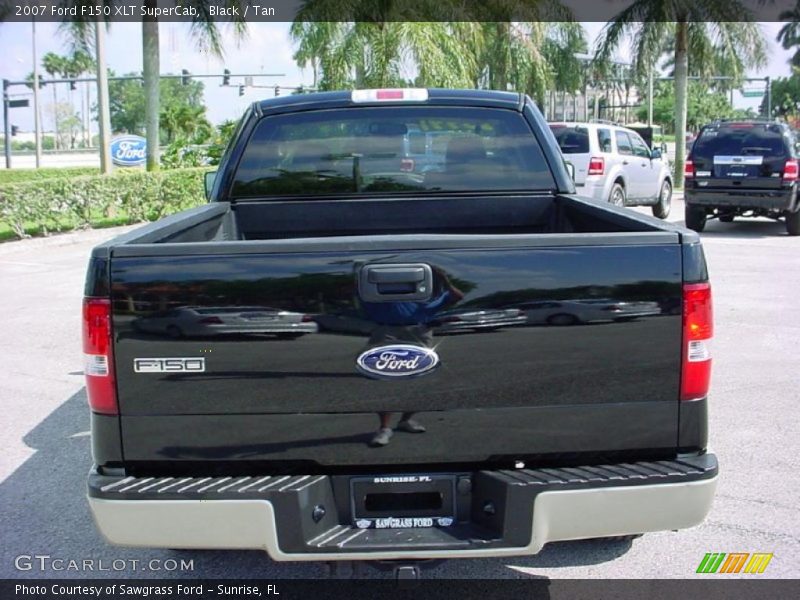 Black / Tan 2007 Ford F150 XLT SuperCab