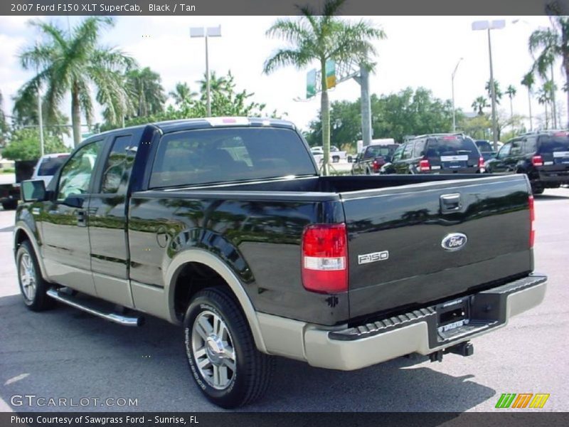 Black / Tan 2007 Ford F150 XLT SuperCab