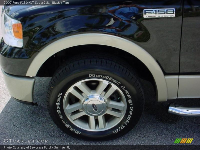 Black / Tan 2007 Ford F150 XLT SuperCab