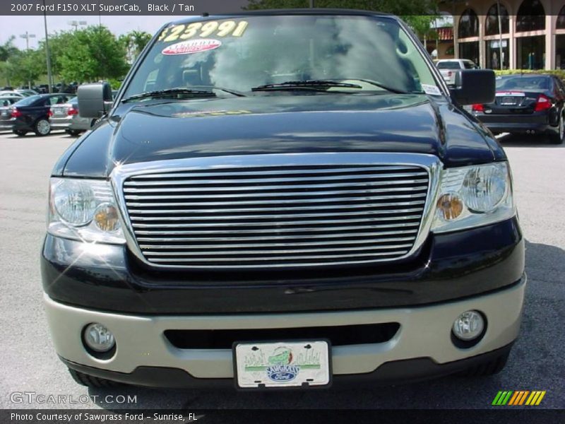Black / Tan 2007 Ford F150 XLT SuperCab