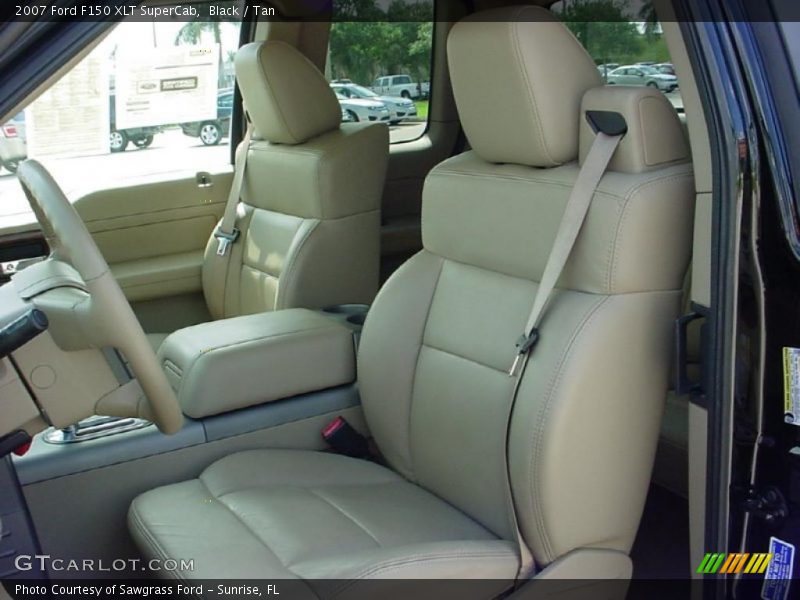 Black / Tan 2007 Ford F150 XLT SuperCab