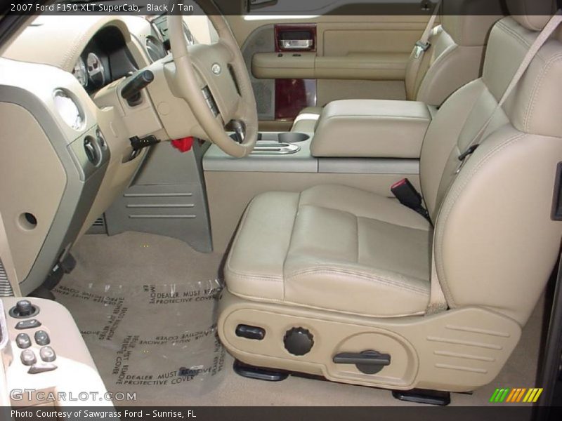 Black / Tan 2007 Ford F150 XLT SuperCab