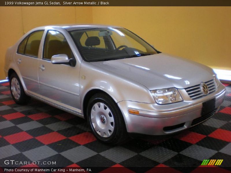 Silver Arrow Metallic / Black 1999 Volkswagen Jetta GL Sedan