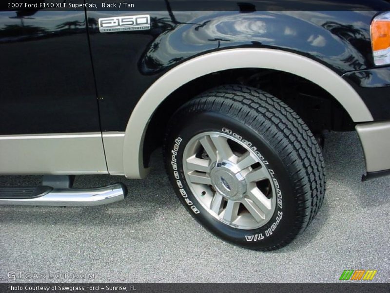 Black / Tan 2007 Ford F150 XLT SuperCab