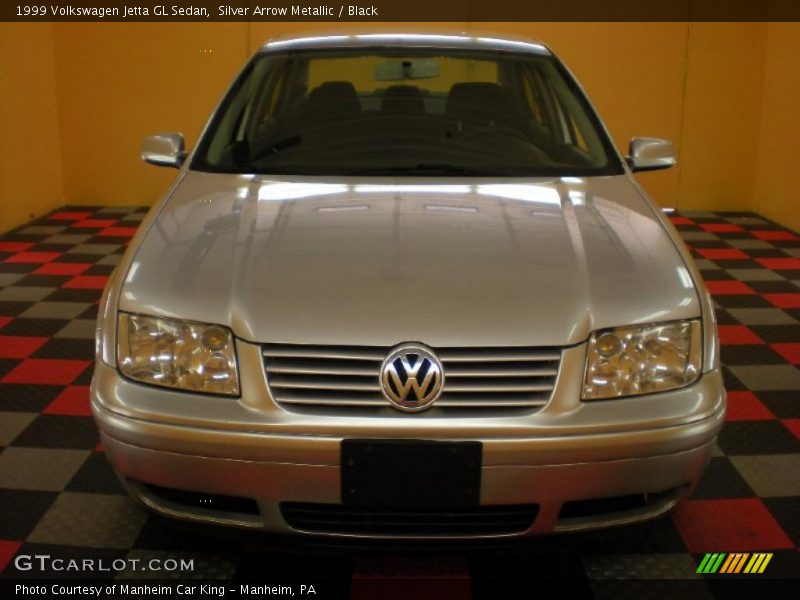 Silver Arrow Metallic / Black 1999 Volkswagen Jetta GL Sedan