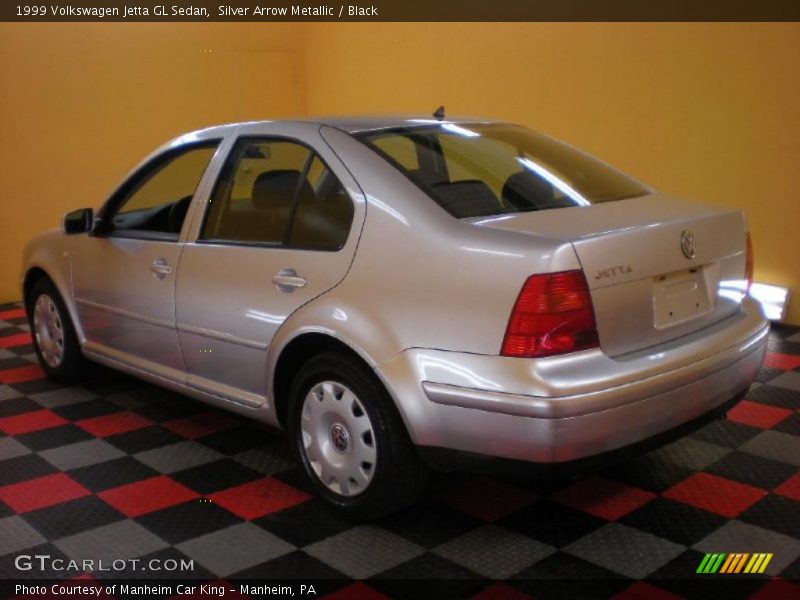 Silver Arrow Metallic / Black 1999 Volkswagen Jetta GL Sedan