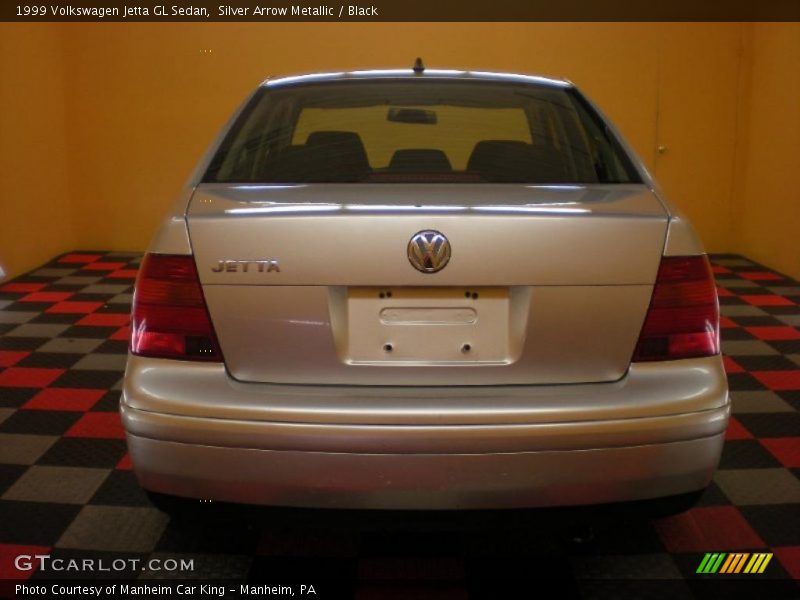 Silver Arrow Metallic / Black 1999 Volkswagen Jetta GL Sedan
