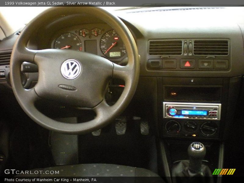 Silver Arrow Metallic / Black 1999 Volkswagen Jetta GL Sedan