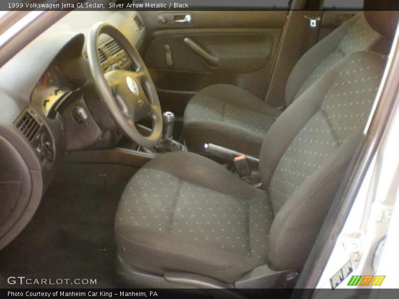 Silver Arrow Metallic / Black 1999 Volkswagen Jetta GL Sedan