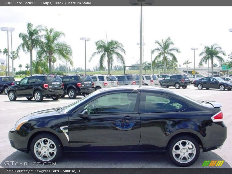 Black / Medium Stone 2008 Ford Focus SES Coupe