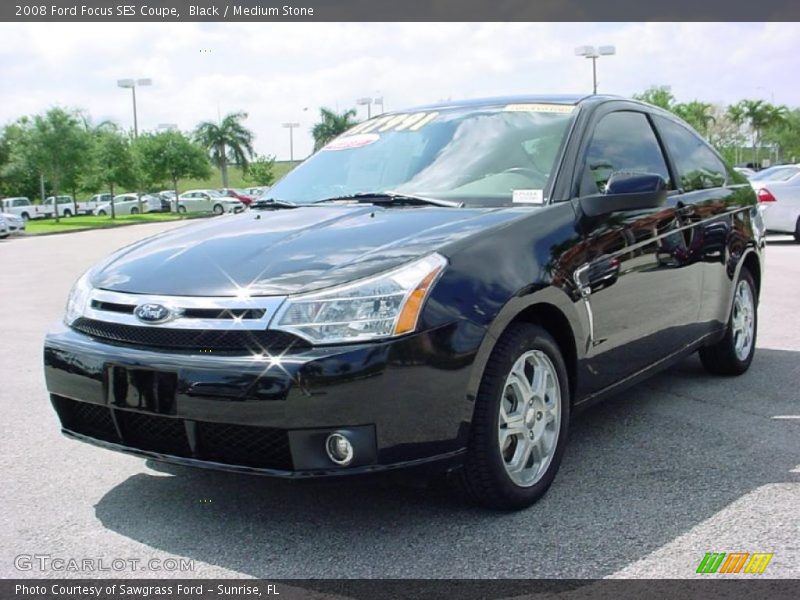 Black / Medium Stone 2008 Ford Focus SES Coupe