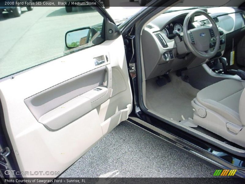 Black / Medium Stone 2008 Ford Focus SES Coupe