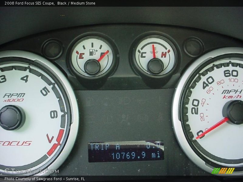 Black / Medium Stone 2008 Ford Focus SES Coupe