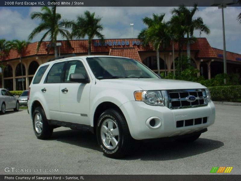Oxford White / Stone 2008 Ford Escape XLS