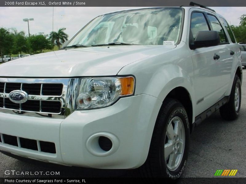 Oxford White / Stone 2008 Ford Escape XLS