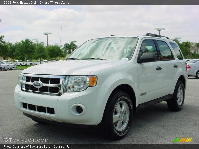Oxford White / Stone 2008 Ford Escape XLS